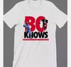 Мужская футболка Bo Jackson Bo Knows, белая, хлопковая, все размеры от S до 5XL.