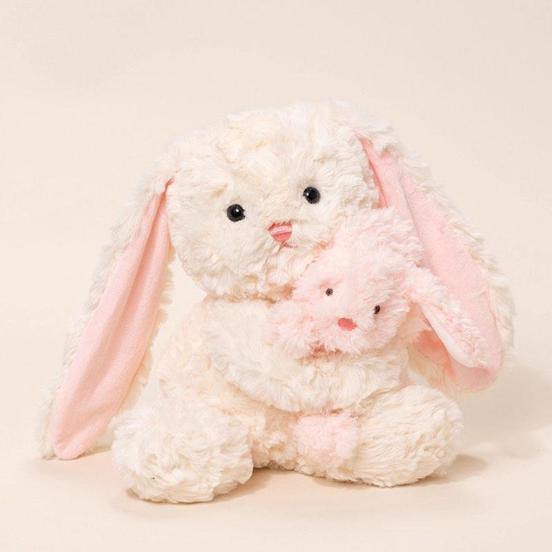 Cute Fluffy Parent And Child Plush Toy Squishy Fluffy Stuffed Animal Doll For Kids Birthday Gift Healing Touch Companion Pillow