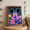 Disney Микки масляная живопись ручная роспись раскраска живопись ручной работы DIY украшение дома подарок