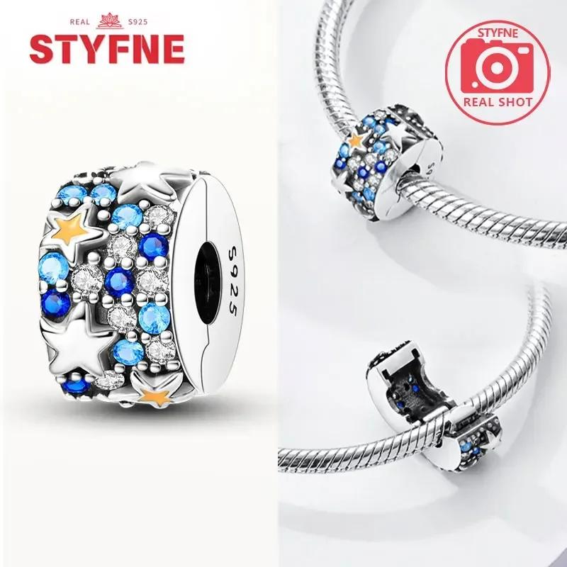 Женский браслет DIY Изысканные ювелирные изделия Подарки Оригинальные шармы Бусины Медь Морская серия Синяя черепаха Морская звезда Ракушка Подвески