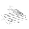 Вешалка для брюк из нержавеющей стали, складная, противоскользящая, с сушилкой - Многофункциональное решение для хранения, не оставляющее следов