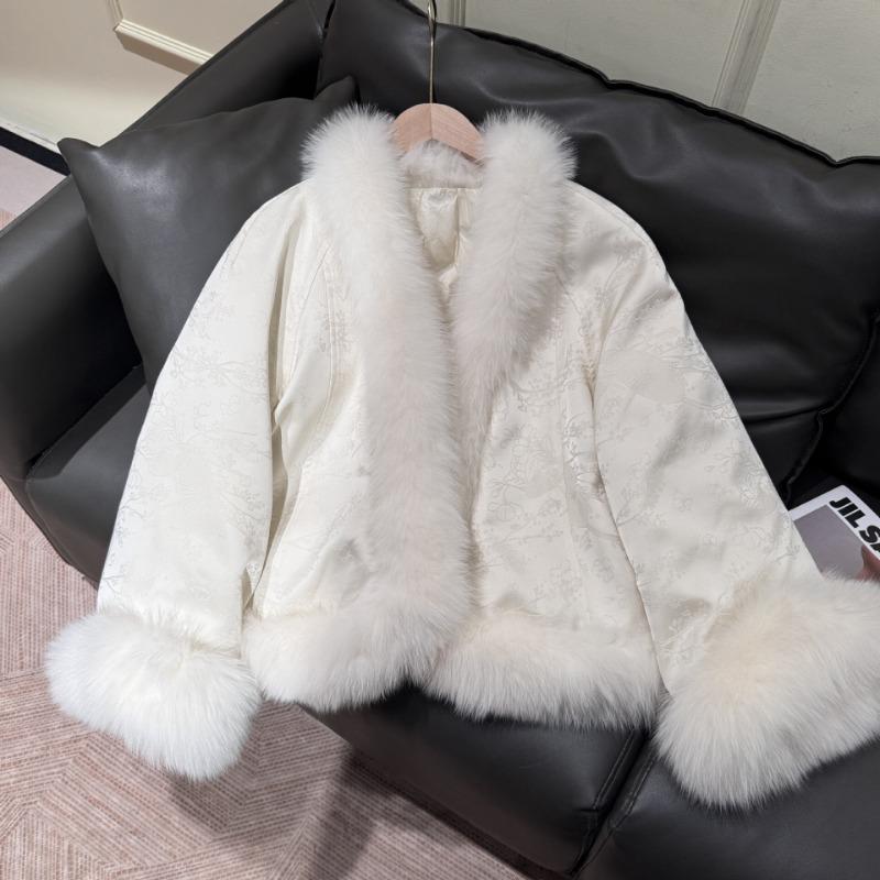 A New Fox Hair Down Liner Medium Women's Fur Coat Haining Real Hair