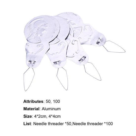 Устройство для заправки иглы Легкий креативный надежный алюминиевый эффективный нитевдеватель для пэчворка