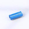 10Pcs Slide Type Switch Module 1 2 3 4 5 6 7 8 10Pin Dip Switch Kit 2.54Mm Toggle Switch Blue Snap Switches