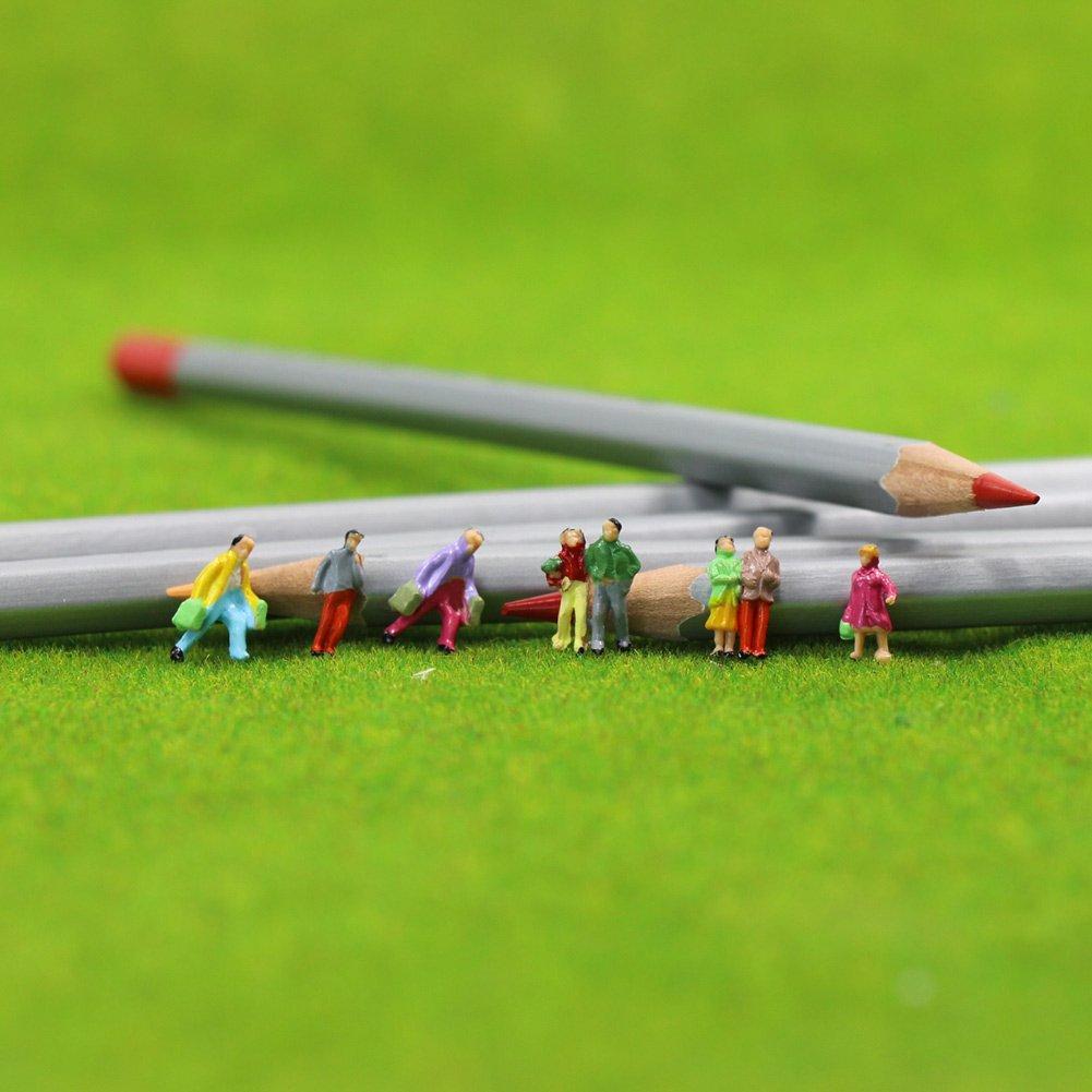 Scale Painted Human Miniature Railway Building Educational DIY 100-Piece 1150 Figures, Diorama, Garden, Model, Model,