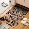 "Pirate Wanted Posters Design Rug" Patterned carpet, suitable as a non slip play mat for the living room and bedroom sofa