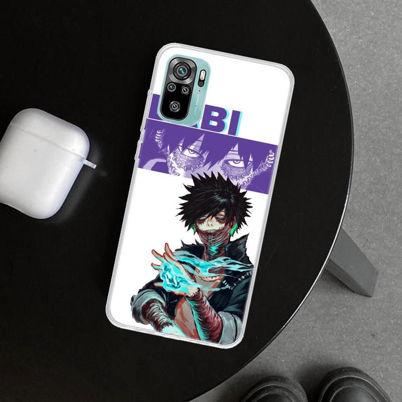 Чехол для телефона MHA Dabi Bnha для Xiaomi Redmi Note 15 14 13 12 11 Pro Plus 14S 12S 11S 11T 11E 10S 10 Индивидуальные Fundas Redmi