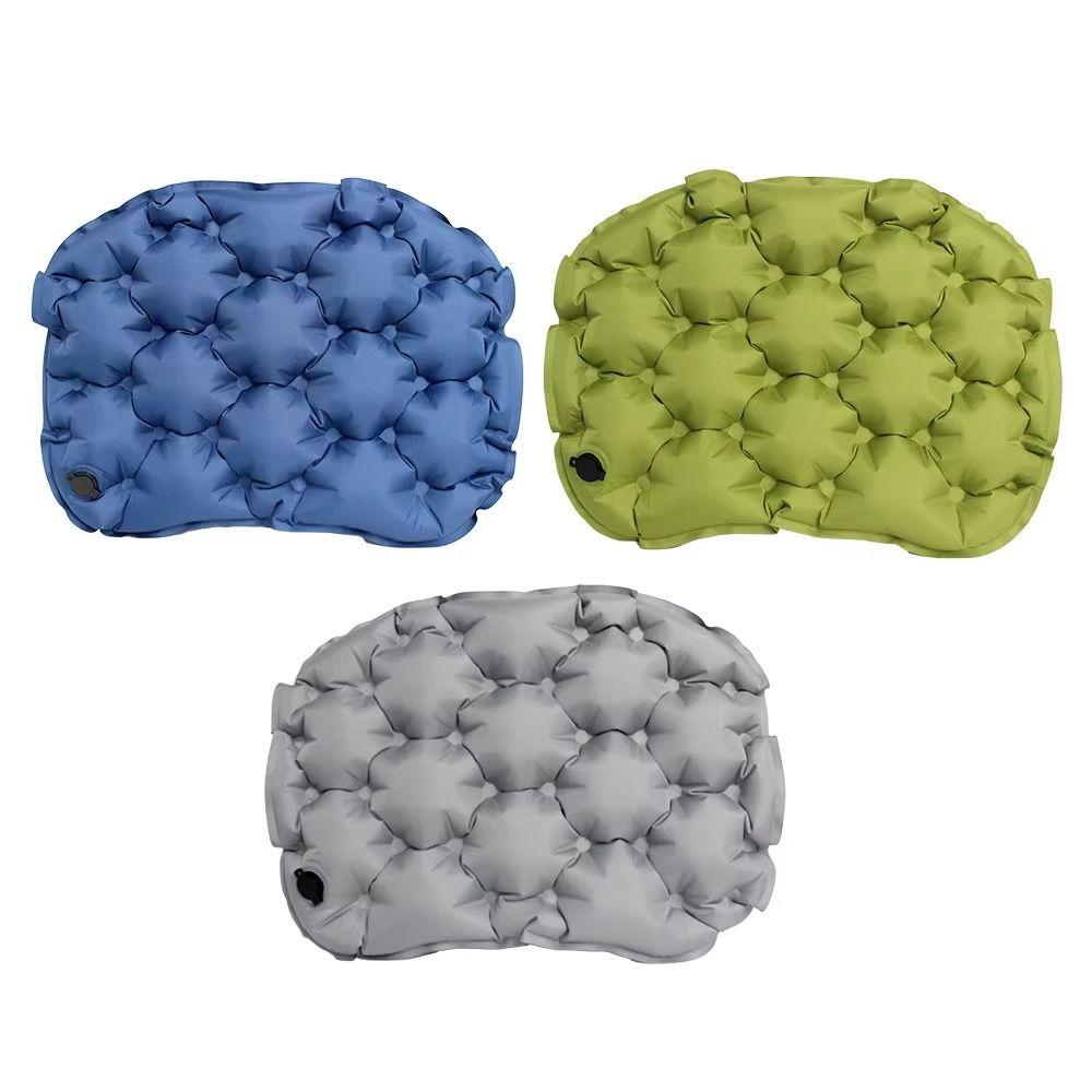 Foldable Inflatable Seat Cushion Waterproof Camping Chair Pad Travel Chair Cushion Camping
