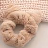 1pc Autumn and Winter New Plush Fleece Large Intestine Hair Ring Simple Cat Ears