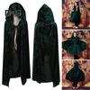 Velvet Hooded Cloak Halloween Cosplay And Imaginative Play Tie Closure Easy To Wear Novelty Cloak for Kids