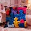 DecorPuzzleS Cushion Cover Premium Comfort Reversible Pillow Cove Two in One Design for Any Room  Car Interior