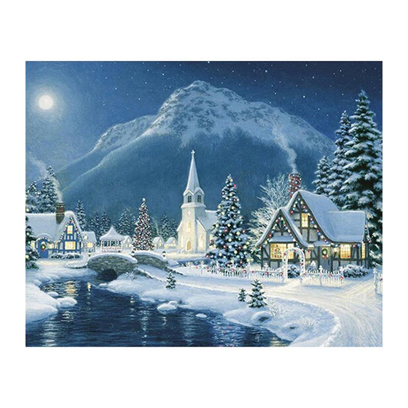 5D Diy Алмазная картина Ледяной мир Алмазная вышивка Крестом Домашний декор Подарки ручной работы