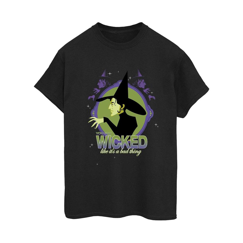 Wizard Of Oz Womens/Ladies Wicked Witch Cotton Boyfriend T-Shirt