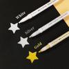 3Pcs/Set High-gloss Gold Silver White Painting Graffiti Pens Waterproof Ink Water-based Acrylic Markers