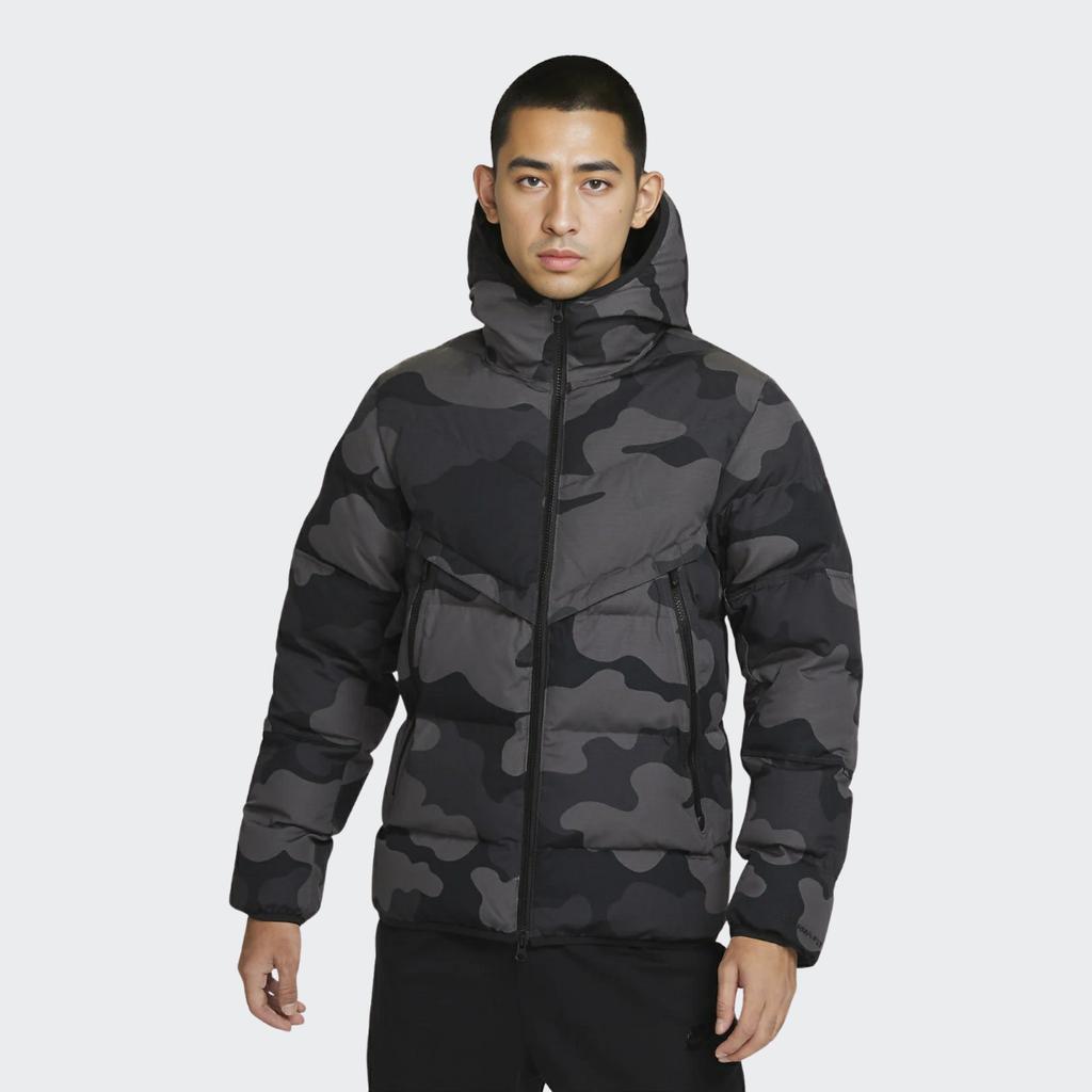 Nike M Nk Tf Wr Pl-Fld куртка камуфляжная спортивная повседневная с капюшоном теплая камуфляжная хлопковая куртка мужская черная DQ4936-254