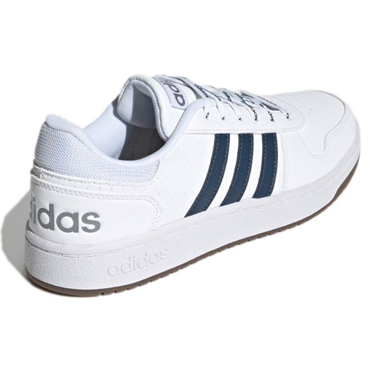 adidas Кроссовки унисекс Hoops 2.0 White Crew Navy Cloud-White Gum GZ7969
