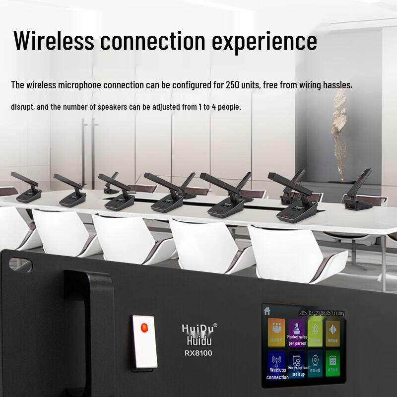 HuiDu RX8100 Professional Wireless Video Conference System Host (CN version)