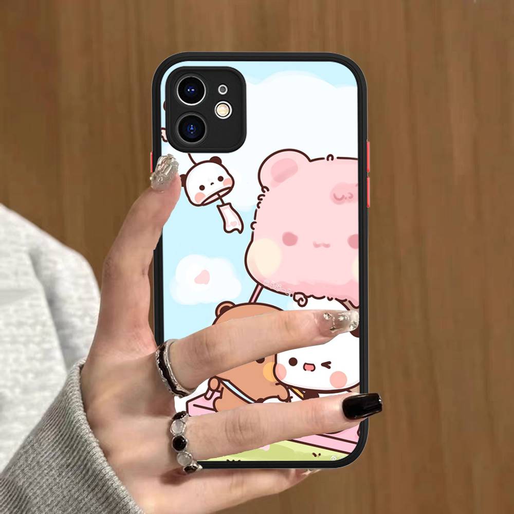 Чехол для телефона BuBu And DuDu для IPhone 11 12 13 14 15 16 Pro Plus X XS MAX Матовый бампер Ударопрочный чехол
