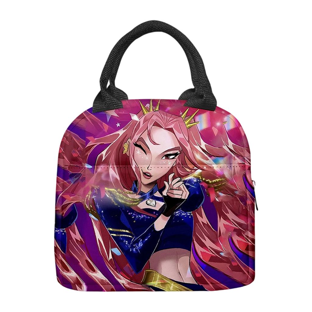 Персонализированная печатная сумка для ланча, модная сумка