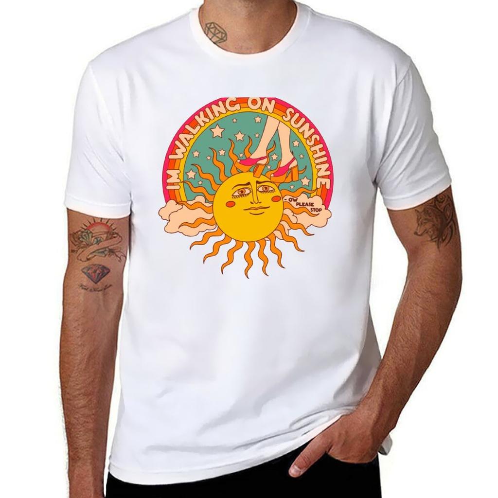 Walking on sunshine TShirt Outdoor Sports Short Sleeve Top