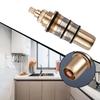 1pc Thermostatic Valve Core Brass Thermostatic Cartridge Temperature Control Valve Shower Bar Mixing 20-50 Degrees Celsius