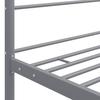 Серая металлическая кровать-чердак 90x200 см