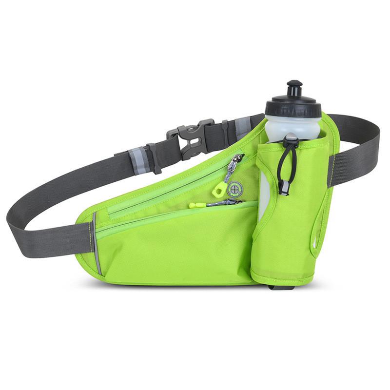 Outdoor Sports Waist Bag With Water Bottle Holder Waterproof Lightweight For Running And Cycling