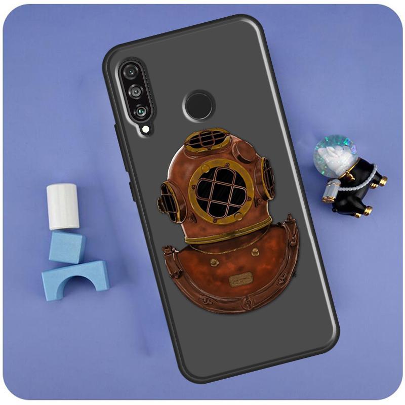 Scuba Diving Diver For Huawei Nova 11 Pro 9 10 SE 7i 8i 11i 12i Y60 Y61 Y70 Y72 Y73 Y90 Y91 P30 P40 Lite Case