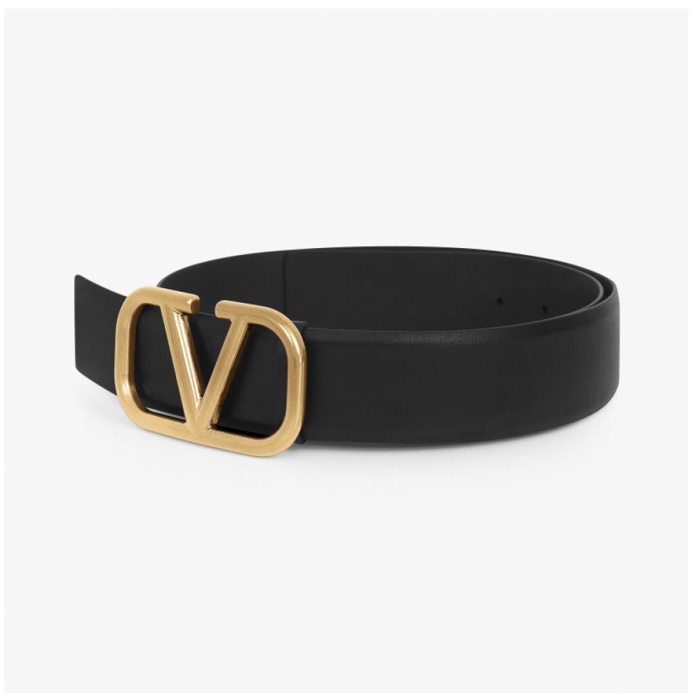 Золотой ремень Valentino GaraVani V Logo T0q87 Ecu 0no
