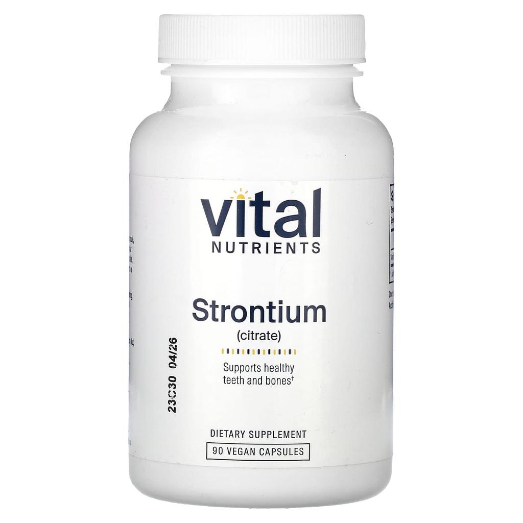 Strontium Citrate, 90 Veggie Capsules (227Mg Per Capsule)