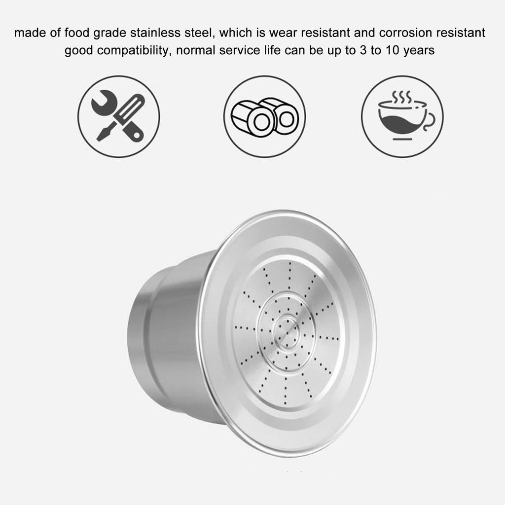 Coffee Pod Reusable Capsules Food Grade Stainless Steel Refillable Coffee Filter Cup Replacement for   U