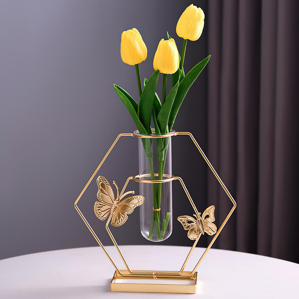 Nordic Hydroponics Vase Table Ornaments Minimalist Design Vase Simulation Flower Holder for Wedding Centerpiece & Home Decor