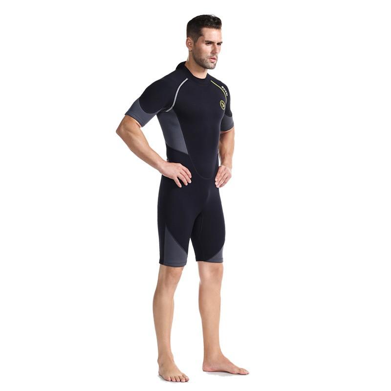 Mens 1.5mm Neoprene Full-Body Short Sleeve Wetsuit Surfing Diving Snorkeling Swimming Warmth UV Protection