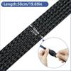 4Pcs Spiral Wrapping Cable Cord Cover Sheath Protector Wire Sleeving TPE Mesh Tube  For USB Charger