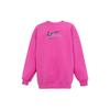 Nike Logo Print Casual Round Neck Long Sleeve Sweatshirt Kids Sweatshirt Pink DX5030-623