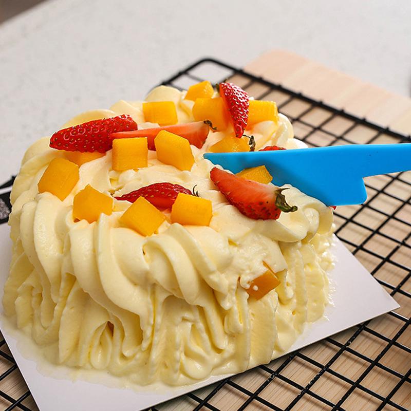 1 шт., пластиковый мини-скребок для выпечки крема, антипригарный шпатель для масла, резак, термостойкий кухонный инструмент для выпечки, скребок