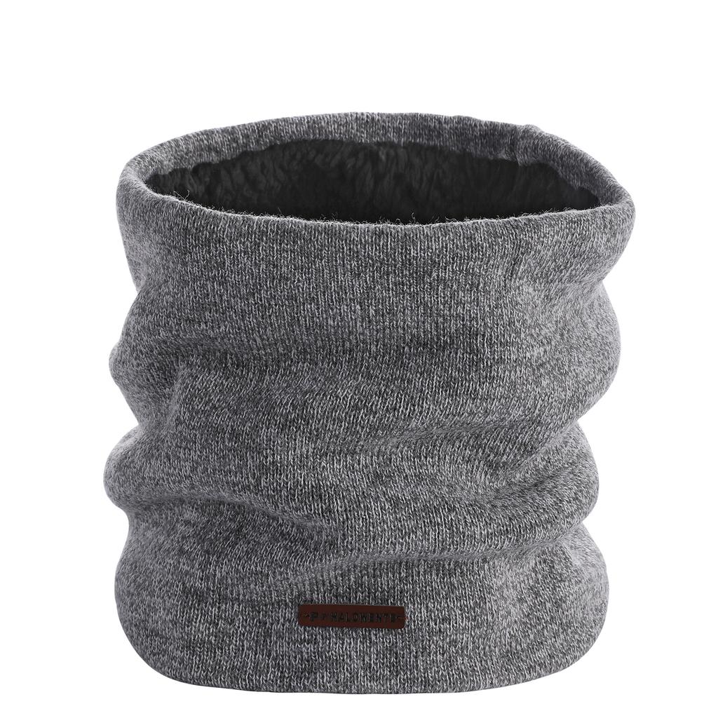 Men and Women's Winter Thicken Warm Double-layer Fleece Lined Neck Gaiter Korean Style Unisex Outdoor Knitted Thermal Neck Warmer