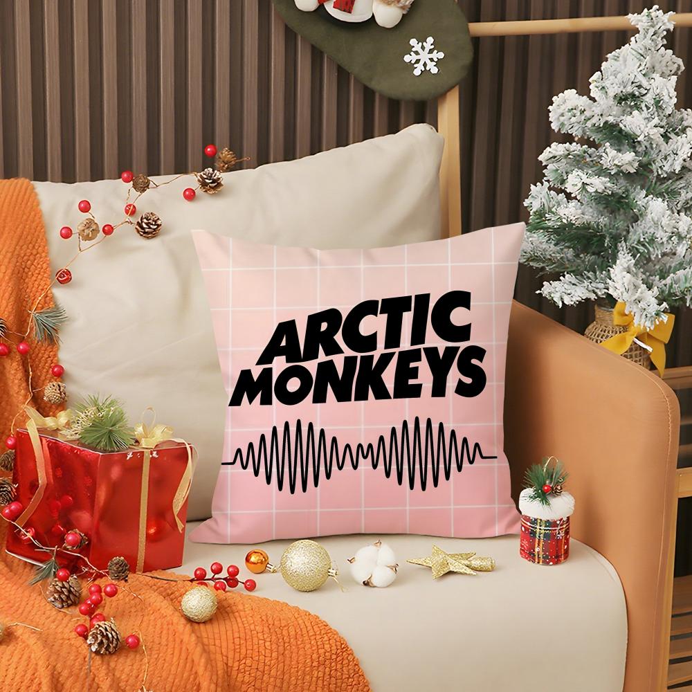 Горячая A-Arctic Monkeys Бренд Наволочка Защита от пылевых клещей Подушка Невидимая молния Шелковистый короткий плюш Чехол на подушку дивана