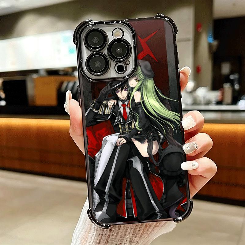 Покрытие для телефона Code Geass Anime для iPhone 16 17 Pro Max Air 16E 14 15 Plus 12 13 Mini Противоударная крышка с подушкой безопасности