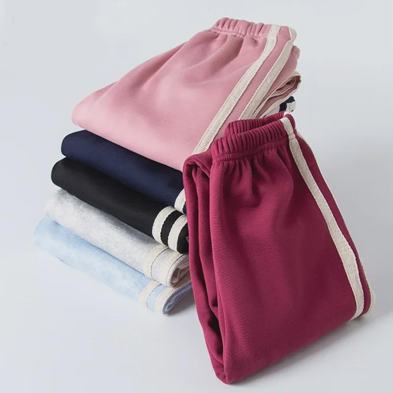 Boys' and Girls' Velvet-Lined Autumn Sports Pants - Warm Casual Wear for Spring and Fall