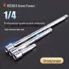 Green Forest Ratchet Torque Wrench 1/4 Square Head Socket Extension Rod