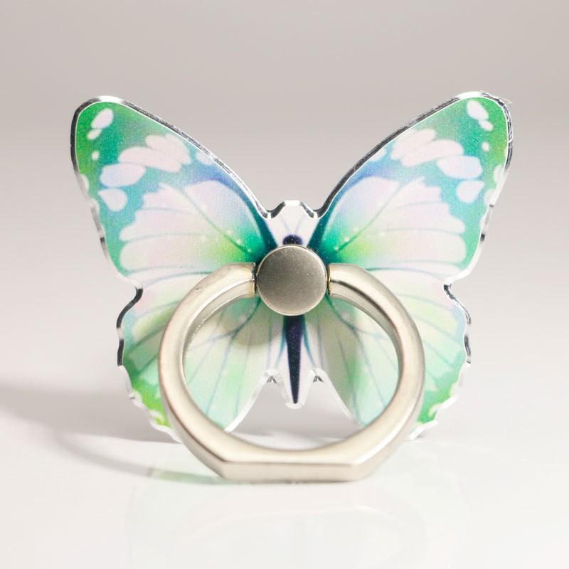 Cartoon Butterfly Painted Ring Holder Phone Grip Stand Mobile Devices