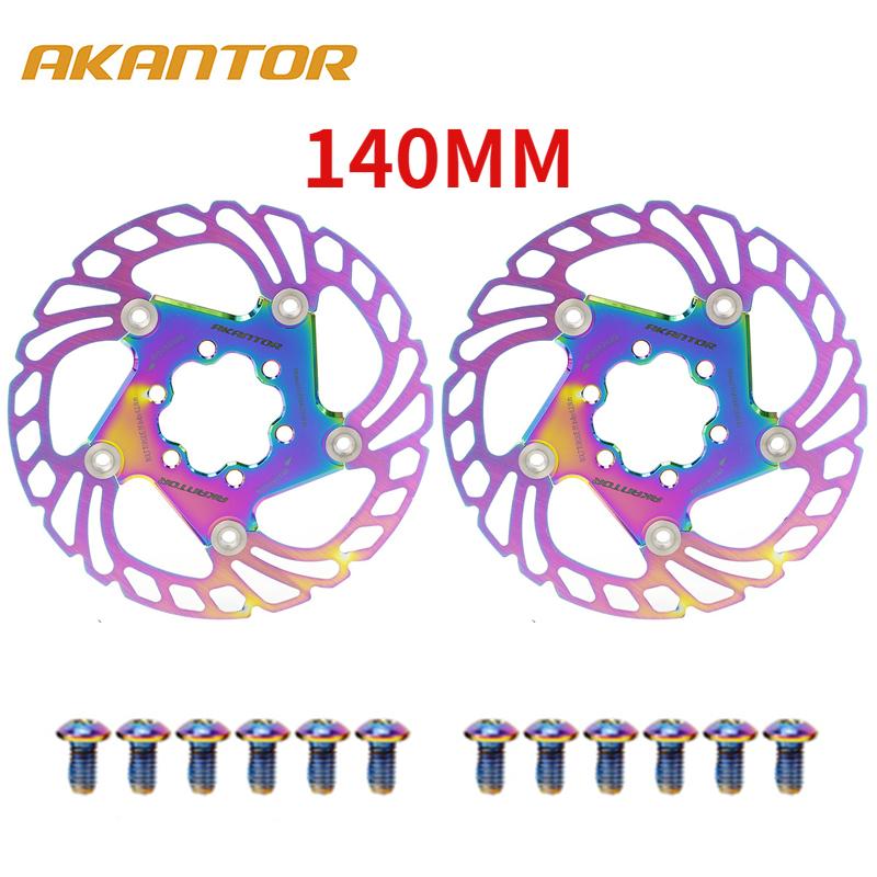 AKANTOR MTB велосипедные тормозные роторы 160/180/203 мм, ротор дисковых тормозов, дорожный тормозной ротор для горного велосипеда, плавающие роторы для велосипеда