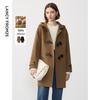 Langzi Women's Hooded Wool Blend Toggle Coat