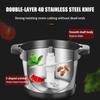 6L 2000W 2 Gear Electric Meat Grinder Kitchen Chopper Mincer Stainless Steel Garlic Vegetable Blender Mixer Baby Food Processor