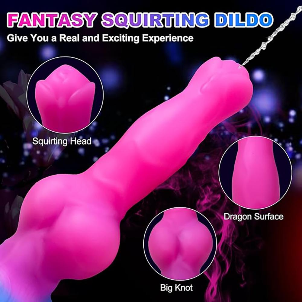 Монстр Дилдо Эякулирующая Секс-Игрушка Сквирт Пенис Надувной Анальный Душ Животное Дилдо Клизма Анальная Затычка Вагинальный Очиститель Женщины