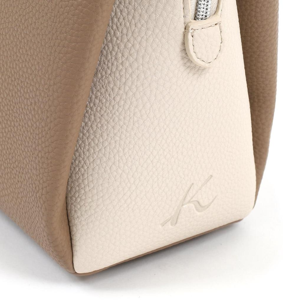 Горизонтальная сумка-тоут K Mark 2way Песочный 52911 [Kitamura] Z-0630 Женская Бежевый/Слоновая кость