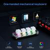 Мини Макро Механическая Клавиатура 4 Клавиши USB Проводная RGB Игровая Пользовательское Программирование Портативная Клавиатура Горячая Замена Переключателей для Photoshop