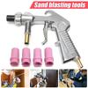 Sandblaster Air Siphon Feed Blast Gun Metal Ceramic Tip Sand Blasting Tool Kit