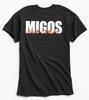 Migos KANJI MOTORSPORT Черная футболка 100% Хлопок Мужские Футболки Топ НОВАЯ 100% Оригинальная ДИЗАЙН ПЕРЕД И СПИНЫ